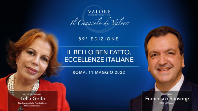 Il Cenacolo di Valore con Lella Golfo, Presidente Fondazione Marisa Bellisario