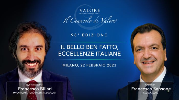 Il Cenacolo di Valore con Francesco Billari, Magnifico Rettore Università Bocconi