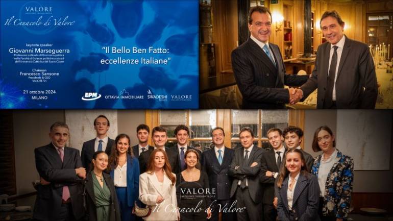 Il Cenacolo di Valore for Young People in Milan with the students of the Università Cattolica del Sacro Cuore
