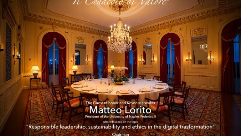 Il Cenacolo di Valore with Matteo Lorito Rector of the University of Naples Federico II